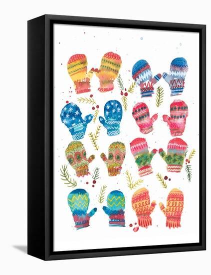 Mittens-Kerstin Stock-Framed Stretched Canvas