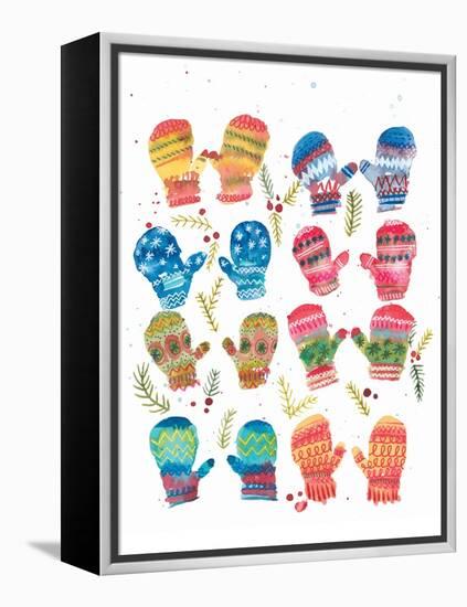 Mittens-Kerstin Stock-Framed Stretched Canvas