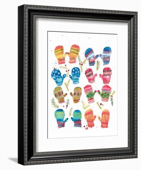 Mittens-Kerstin Stock-Framed Art Print