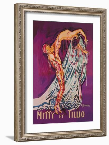 Mitty et Tillio-Charles Gesmar-Framed Art Print