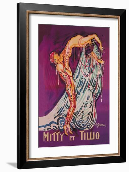 Mitty et Tillio-Charles Gesmar-Framed Art Print