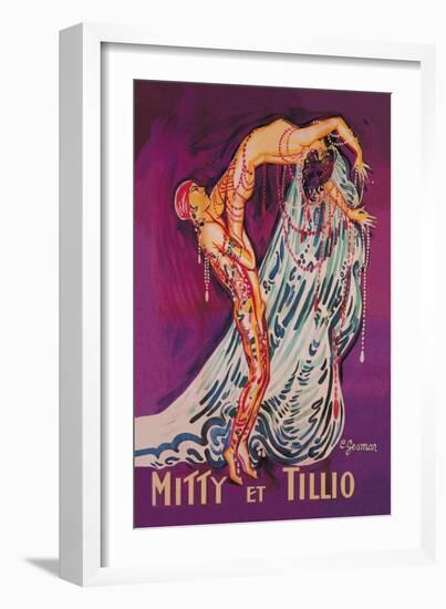 Mitty et Tillio-Charles Gesmar-Framed Art Print