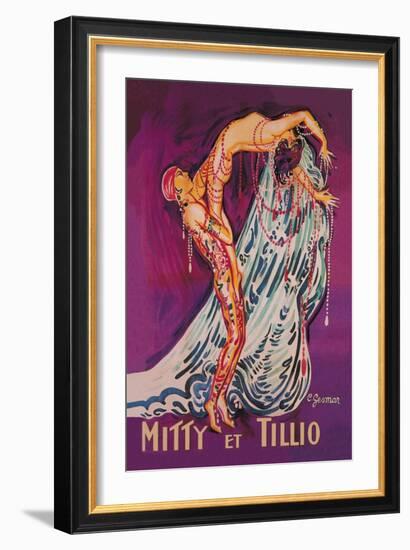 Mitty et Tillio-Charles Gesmar-Framed Art Print