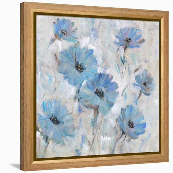 Mix Blue Flowers I-Tim OToole-Framed Stretched Canvas