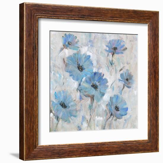 Mix Blue Flowers I-Tim OToole-Framed Art Print