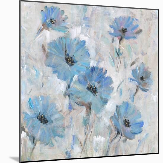 Mix Blue Flowers I-Tim OToole-Mounted Art Print