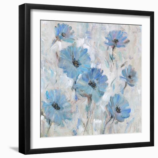 Mix Blue Flowers I-Tim OToole-Framed Premium Giclee Print