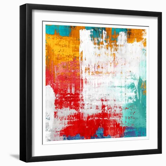 Mix Color Abstract, 2024-David Moore-Framed Art Print