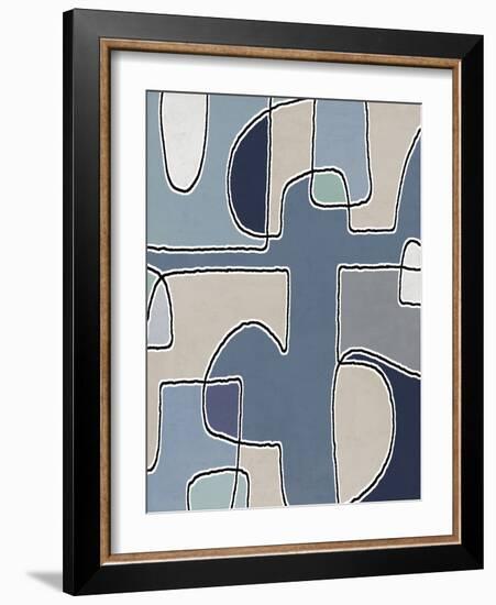 Mix Combo Blues, 2024-Parker Ross-Framed Art Print