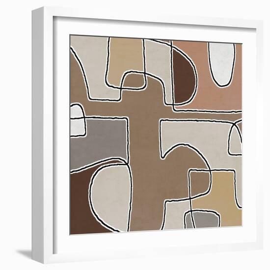 Mix Combo Brown 2, 2024-Parker Ross-Framed Art Print