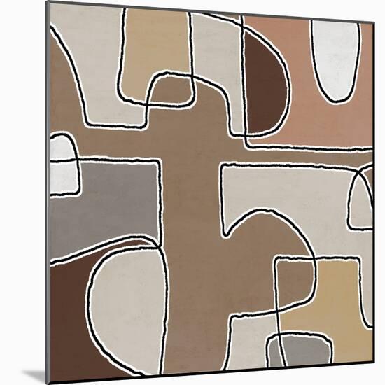 Mix Combo Brown 2, 2024-Parker Ross-Mounted Art Print