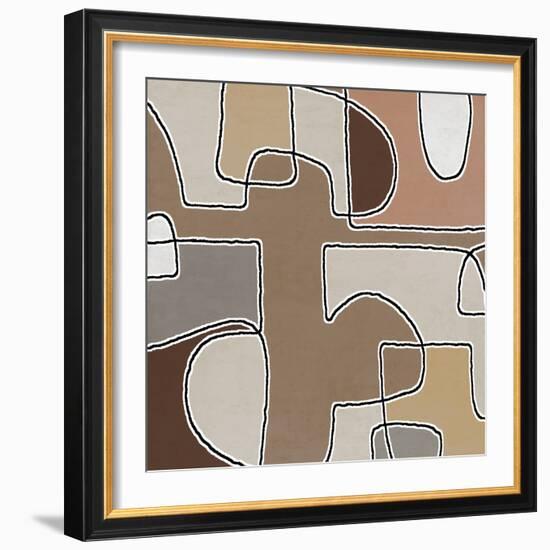 Mix Combo Brown 2, 2024-Parker Ross-Framed Art Print