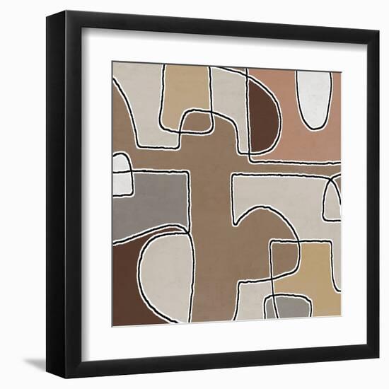 Mix Combo Brown 2, 2024-Parker Ross-Framed Art Print