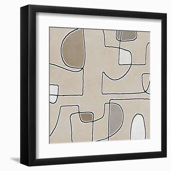 Mix Combo Tan 2, 2024-Parker Ross-Framed Art Print