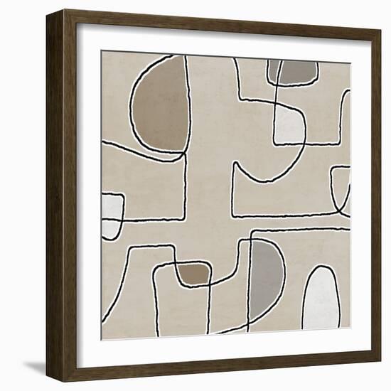 Mix Combo Tan 2, 2024-Parker Ross-Framed Art Print