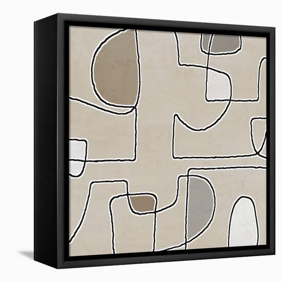 Mix Combo Tan 2, 2024-Parker Ross-Framed Stretched Canvas