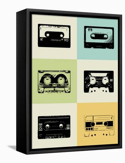 Mix Tape Poster-NaxArt-Framed Stretched Canvas