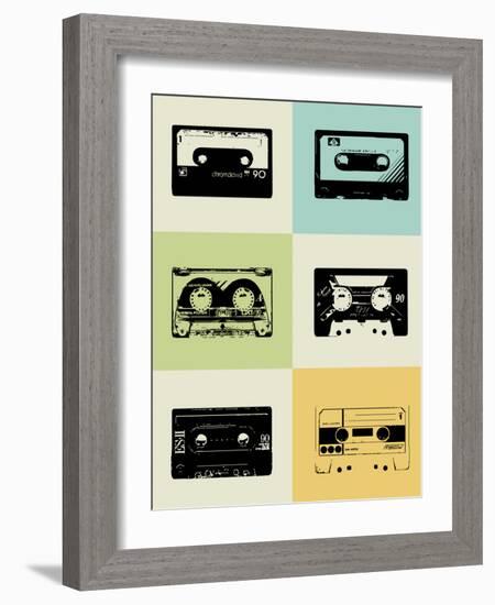 Mix Tape Poster-NaxArt-Framed Art Print