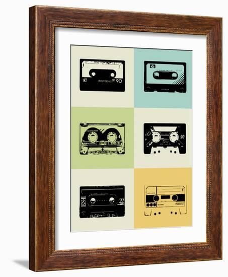 Mix Tape Poster-NaxArt-Framed Art Print