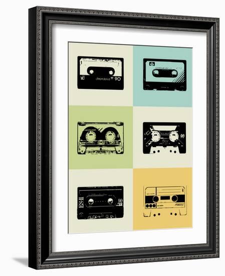 Mix Tape Poster-NaxArt-Framed Art Print