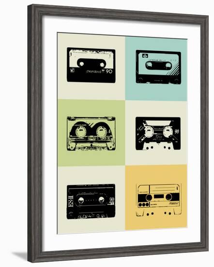 Mix Tape Poster-NaxArt-Framed Art Print