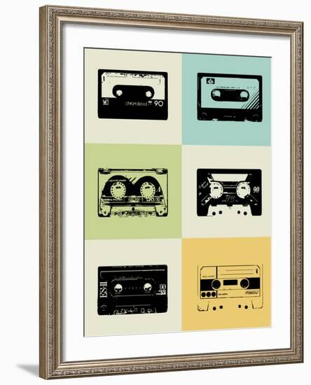 Mix Tape Poster-NaxArt-Framed Art Print