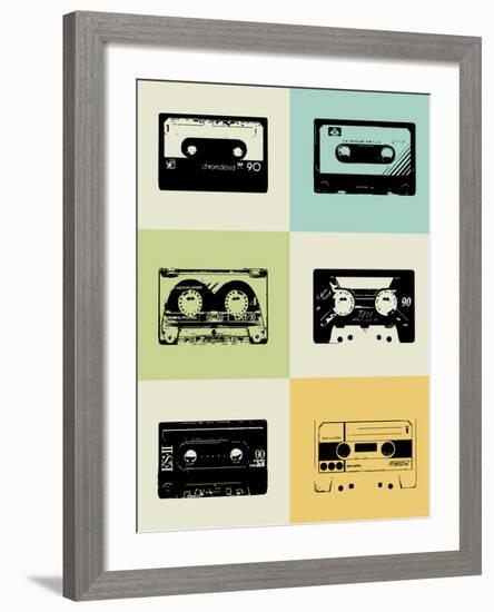 Mix Tape Poster-NaxArt-Framed Art Print