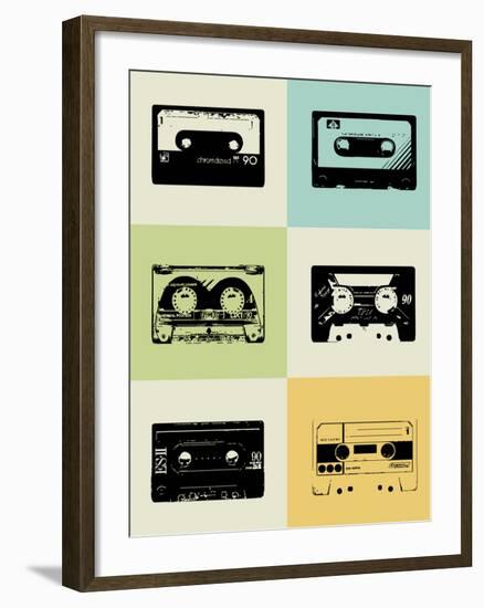 Mix Tape Poster-NaxArt-Framed Art Print