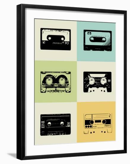 Mix Tape Poster-NaxArt-Framed Art Print