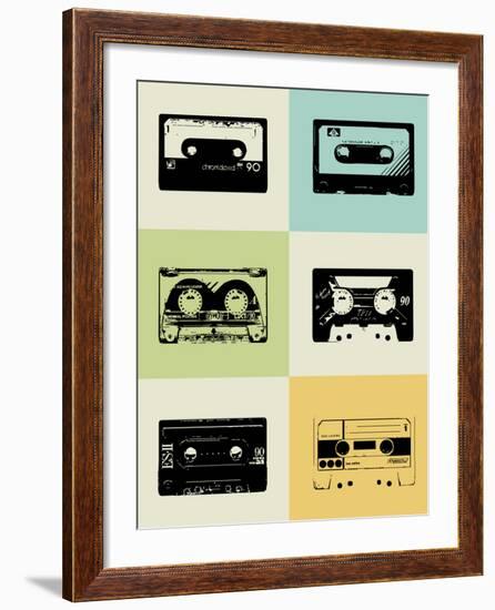 Mix Tape Poster-NaxArt-Framed Art Print