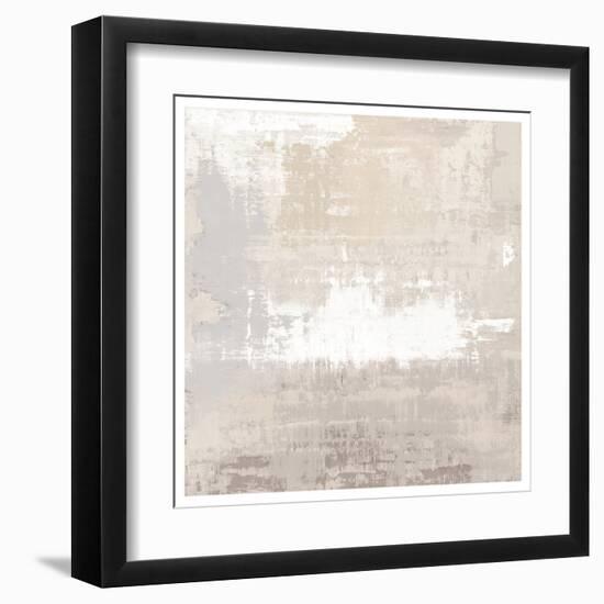 Mix White Abstract, 2024-David Moore-Framed Art Print