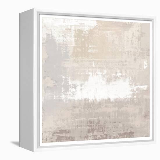 Mix White Abstract, 2024-David Moore-Framed Stretched Canvas