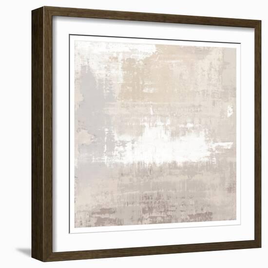 Mix White Abstract, 2024-David Moore-Framed Art Print