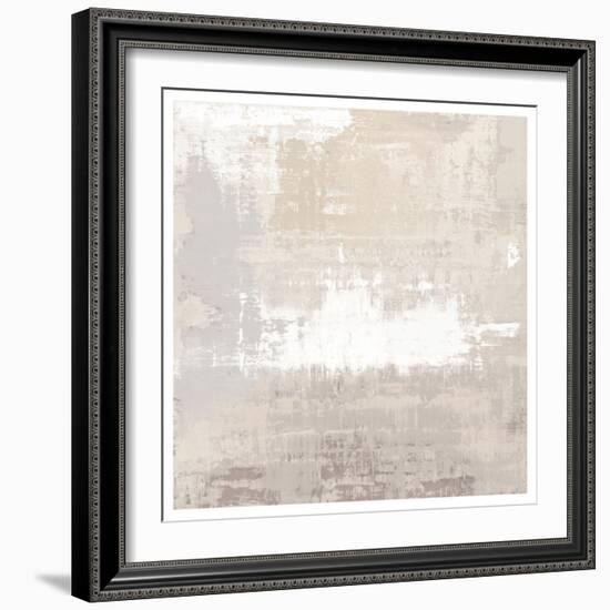 Mix White Abstract, 2024-David Moore-Framed Art Print