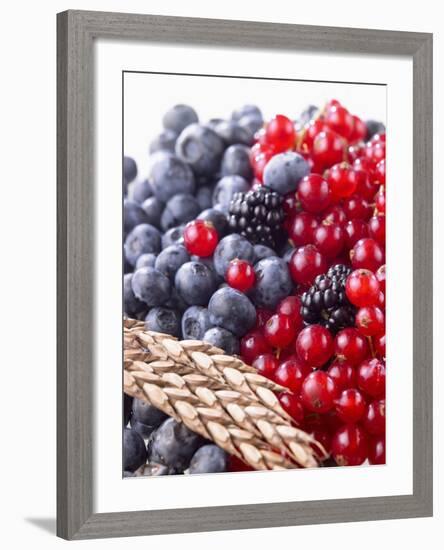 Mixed Berries and Ear of Spelt Wheat-Barbara Lutterbeck-Framed Photographic Print