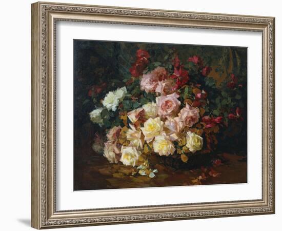 Mixed Bouquet of Roses. Bischoff, 1915-Franz Arthur Bischoff-Framed Giclee Print