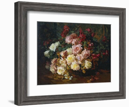 Mixed Bouquet of Roses. Bischoff, 1915-Franz Arthur Bischoff-Framed Giclee Print