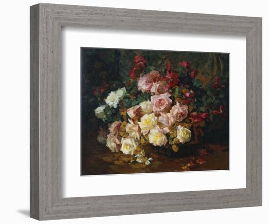Mixed Bouquet of Roses. Bischoff, 1915-Franz Arthur Bischoff-Framed Giclee Print