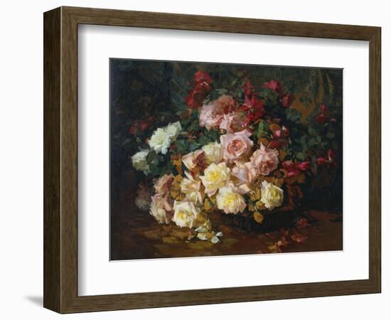 Mixed Bouquet of Roses. Bischoff, 1915-Franz Arthur Bischoff-Framed Giclee Print