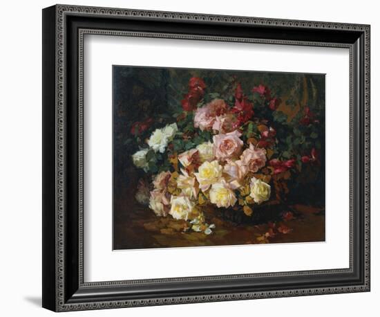 Mixed Bouquet of Roses. Bischoff, 1915-Franz Arthur Bischoff-Framed Giclee Print