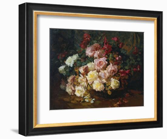 Mixed Bouquet of Roses. Bischoff, 1915-Franz Arthur Bischoff-Framed Giclee Print