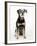 Mixed Breed Dog Sitting Down, One Ear Raised-Petra Wegner-Framed Photographic Print