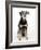 Mixed Breed Dog Sitting Down, One Ear Raised-Petra Wegner-Framed Photographic Print