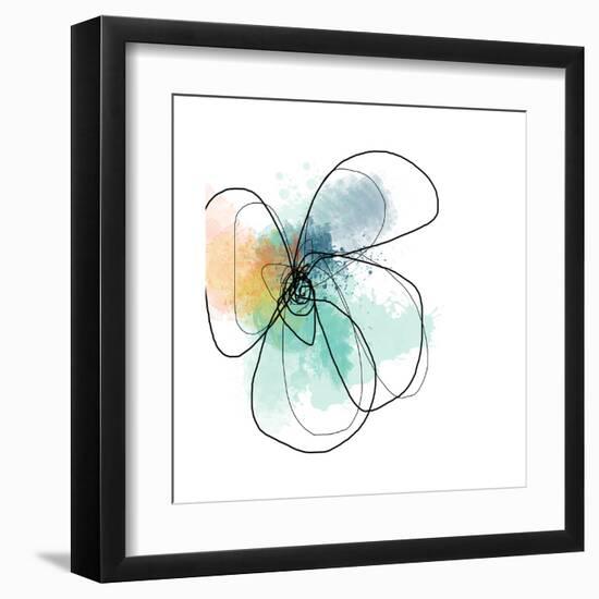 Mixed Color Petals-Jan Weiss-Framed Art Print