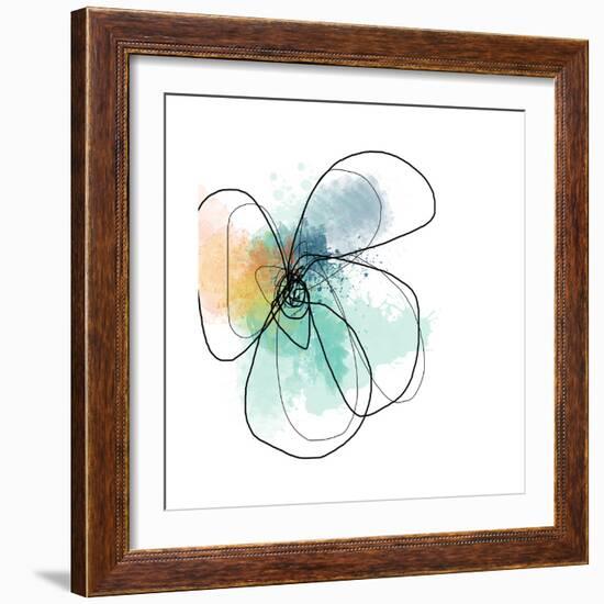 Mixed Color Petals-Jan Weiss-Framed Art Print