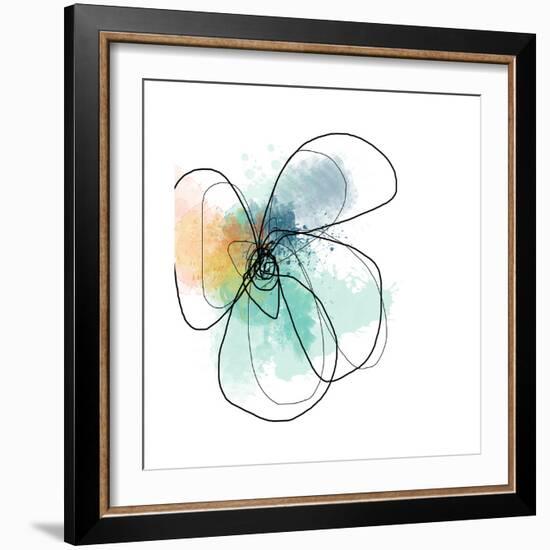 Mixed Color Petals-Jan Weiss-Framed Art Print