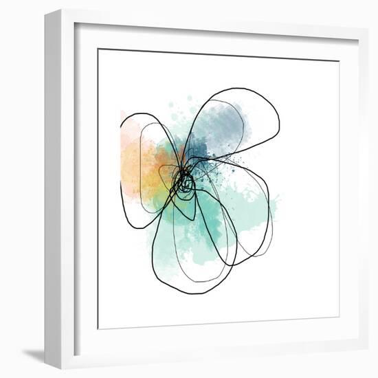 Mixed Color Petals-Jan Weiss-Framed Art Print