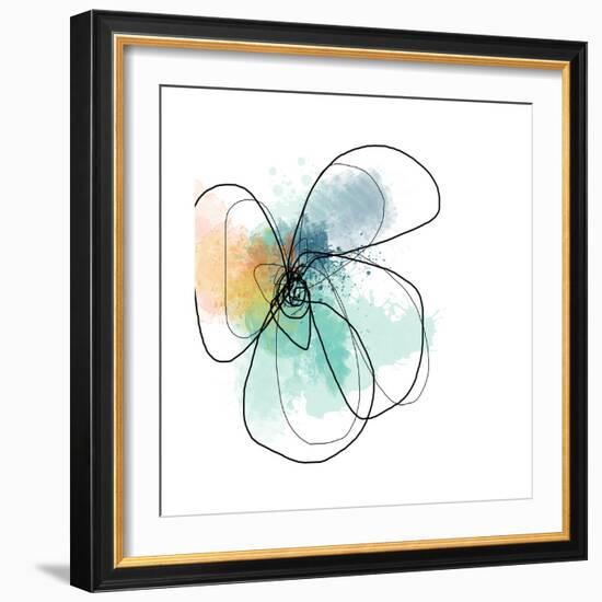 Mixed Color Petals-Jan Weiss-Framed Art Print