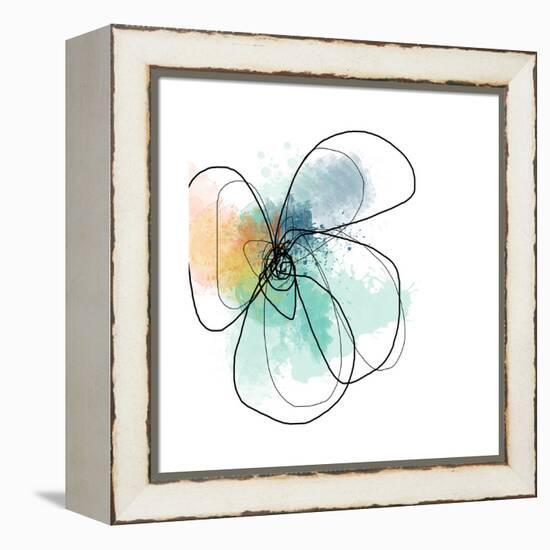 Mixed Color Petals-Jan Weiss-Framed Stretched Canvas