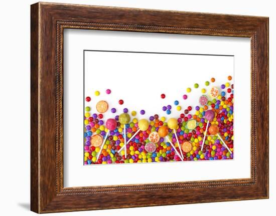 Mixed Colorful Sweets close Up-egal-Framed Photographic Print